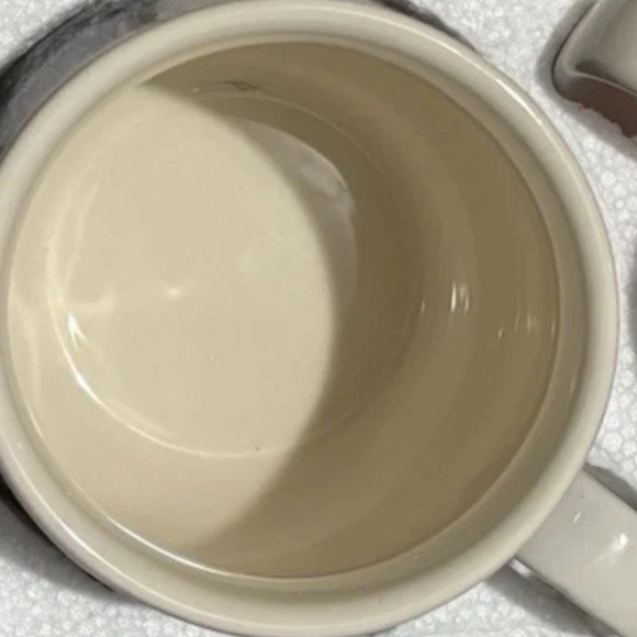 The Pioneer Woman Garden Meadow Purple Floral Ceramic Pot Belly Mug Rare QVC New - Picture 3 of 6